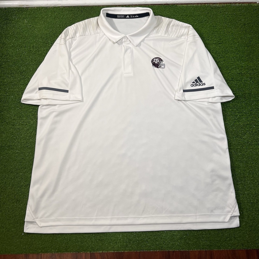Texas A&M Team Issue Polo 2XL Aggie Football Gameday Shirt Embroidered Helmet